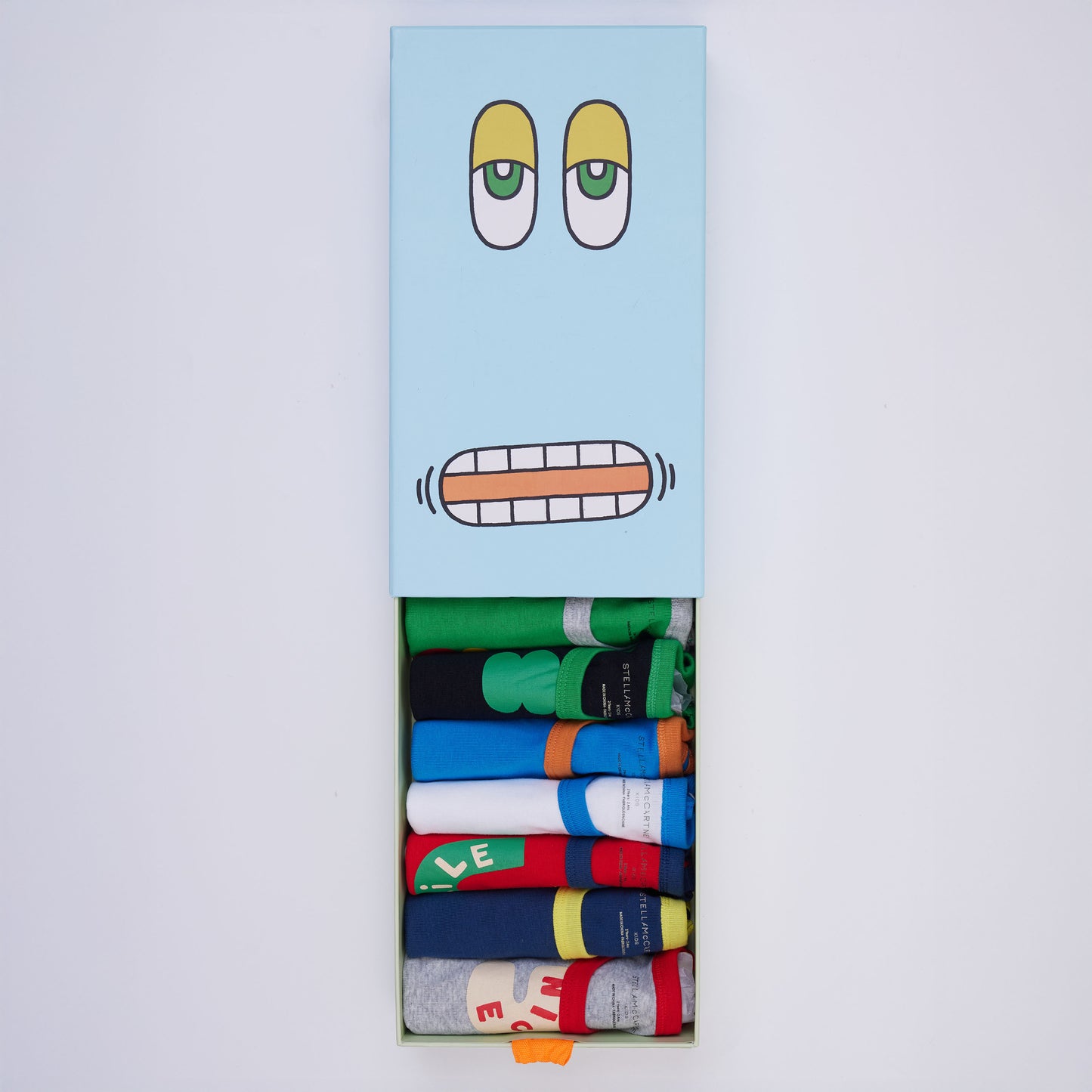 Stella Mccartney Kids 笑臉印花背心 (7件装）