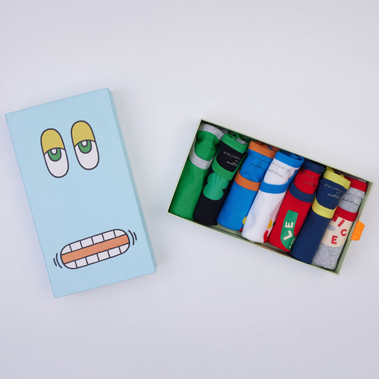 Stella Mccartney Kids 笑臉印花背心 (7件装）