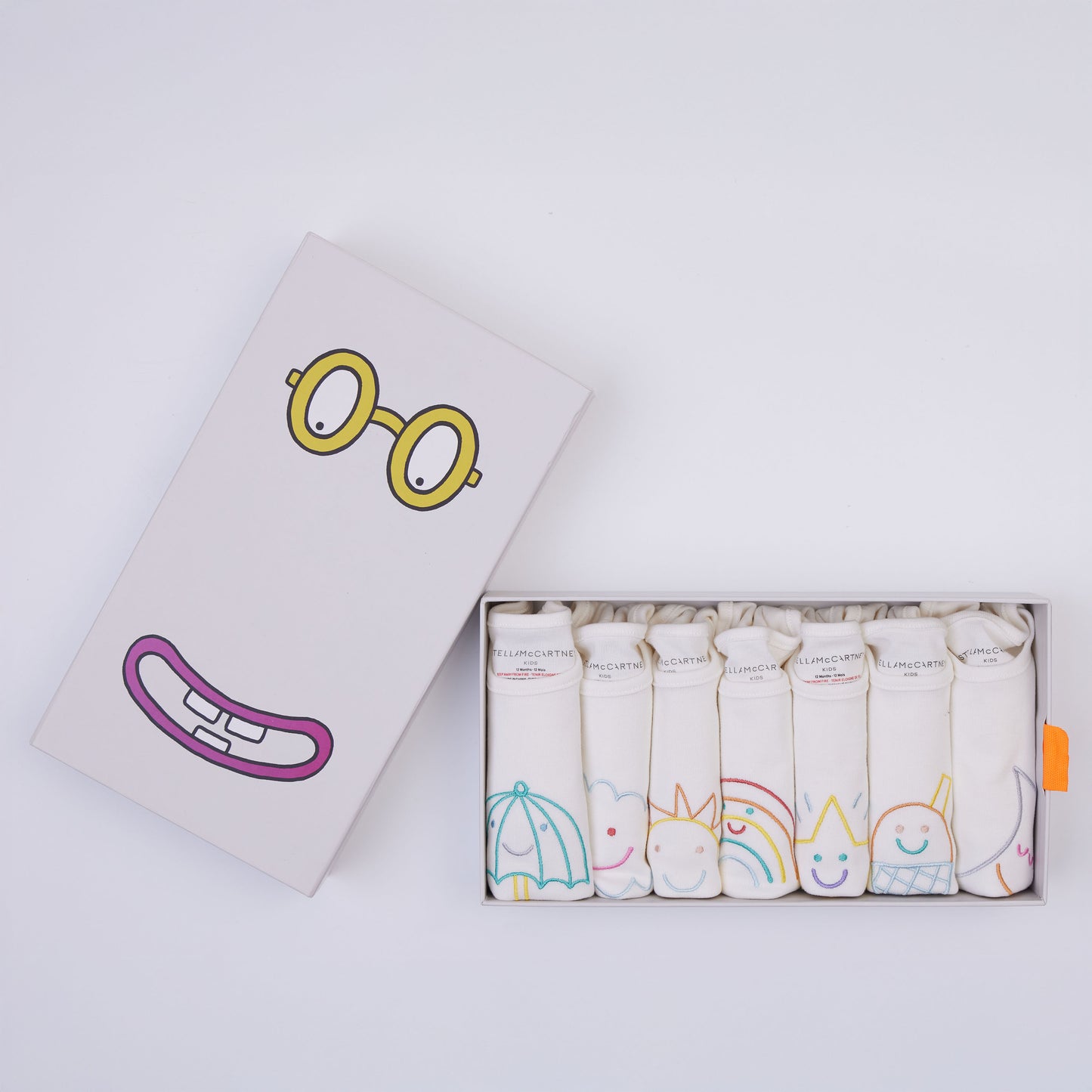 Stella Mccartney Kids 刺綉連體衣 (7件装)